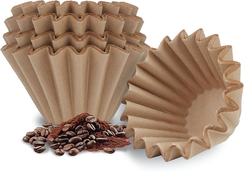 Brew Choice Disposable Small Coffee Filters,100PCS Unbleached Basket Coffee Paper Filter for Ninja Pods & Grounds Specialty Single-Serve Coffee Maker PB051 PB041, Kalita Wave Dripper 155, 1-2 Cup - Image 1